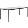 White laminate / White / Black – Base Table 250 x 90 x H73 cm