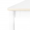 Blanc (stratifié) / Bois / Blanc – Table Base 250 x 90 x H73 cm