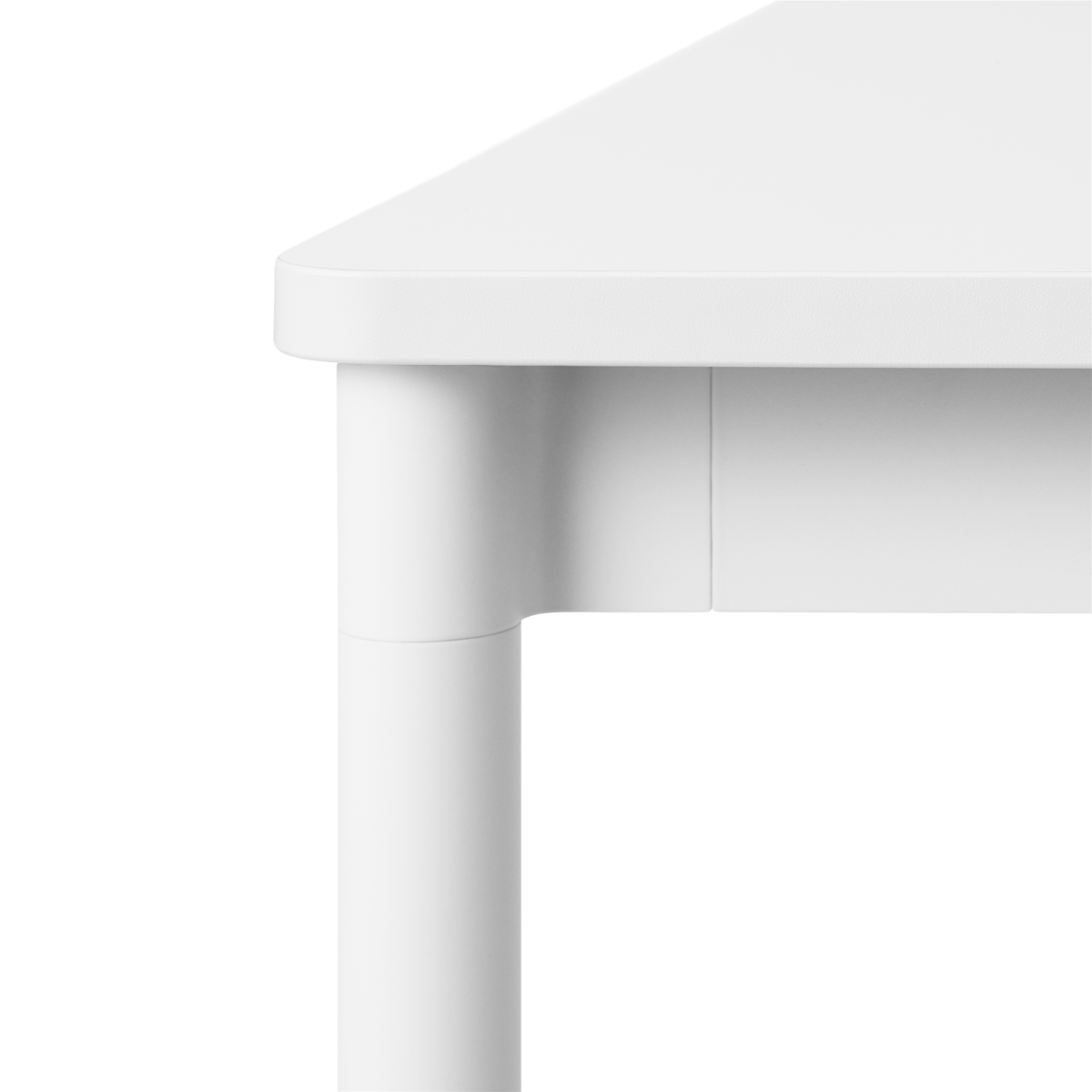 White laminate / White / White – Base Table 80 x 80 x H73 cm
