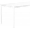 White laminate / White / White – Base Table 80 x 80 x H73 cm