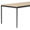 Oak / Plywood / Black – Base Table 140 x 70 x H73 cm
