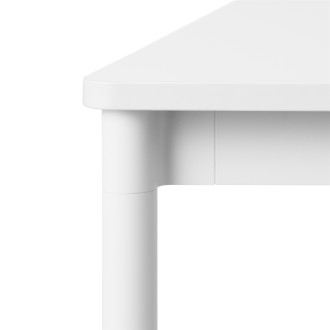 White laminate / White / White – Base Table 160 x 80 x H73 cm