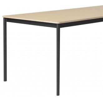 Chêne / Bois / Noir – Table Base 160 x 80 x H73 cm