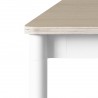 Chêne / Bois / Blanc – Table Base 250 X 110 X H73 cm