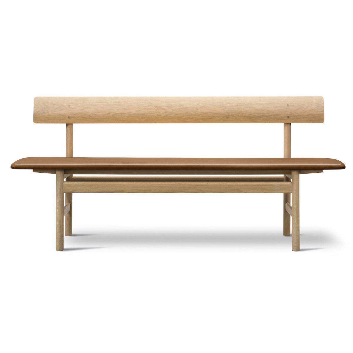 SOLD OUT Soaped oak / Max leather Cognac 95 – Mogensen Bench 3171