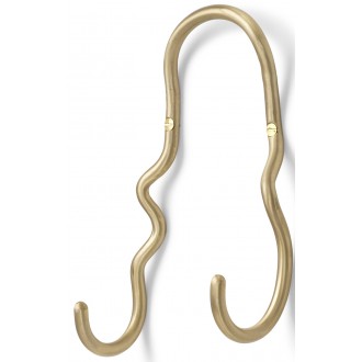 double Hook - brass - Curvature