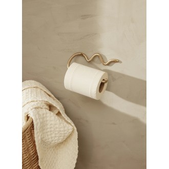 Toilet paper Holder - brass - Curvature