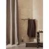 Sand/Black – Chambray Shower curtain