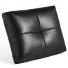 Sense/Silk black leather - Quilton cushion - HAY modular sofa