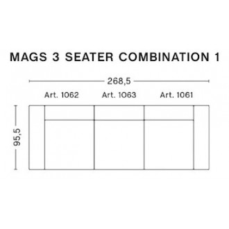 Hallingdal 220 - Mags 3-seater – Comb. 1