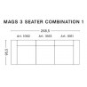 Remix 143 - Mags 3-seater – Comb. 1