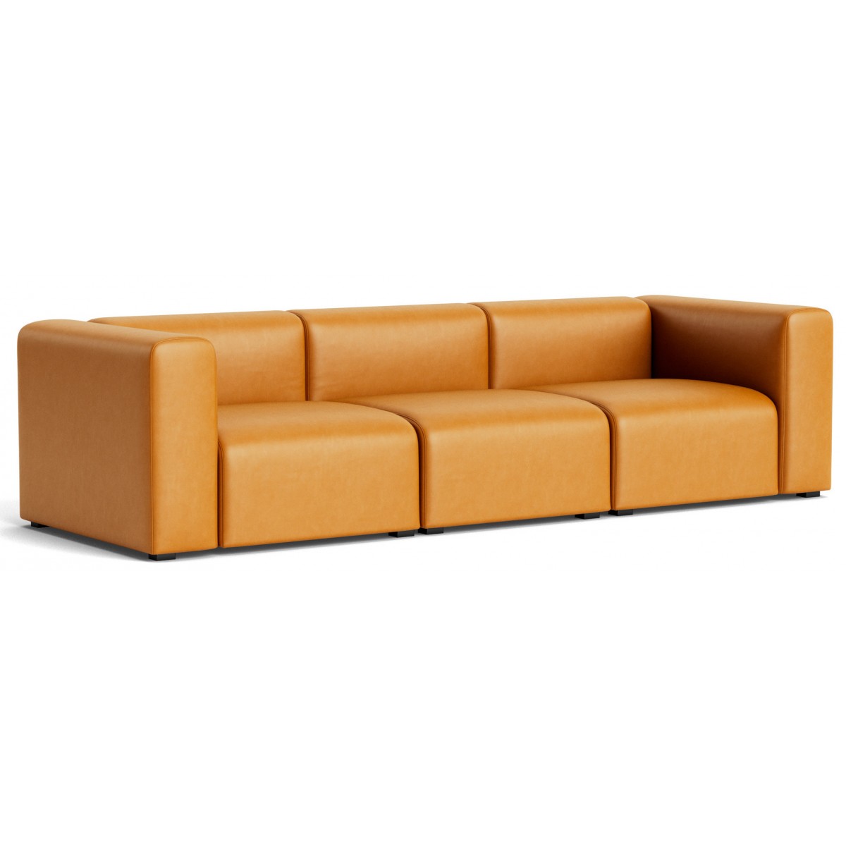 Sense cognac leather - Mags 3-seater – Comb. 1
