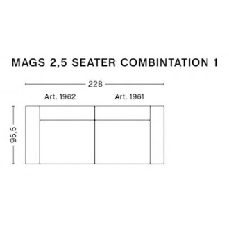 Swarm multi colour - Mags 2.5-seater – Comb. 1