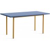 blue / ochre - 160x82xH74 cm - TWO-COLOUR table