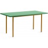 green / ochre - 160x82xH74 cm - TWO-COLOUR table