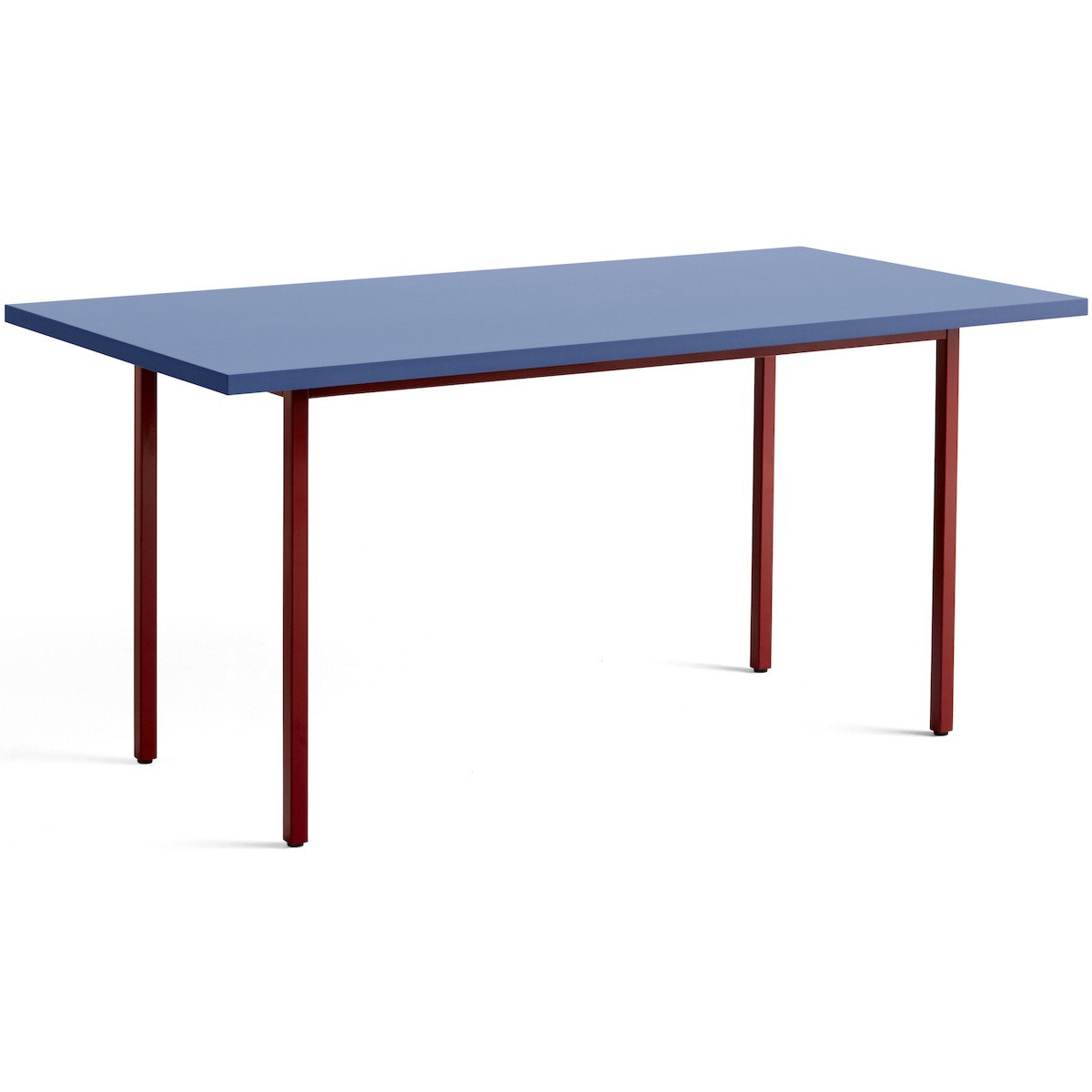 bleu / marron-rouge - 160x82xH74 cm - table TWO-COLOUR