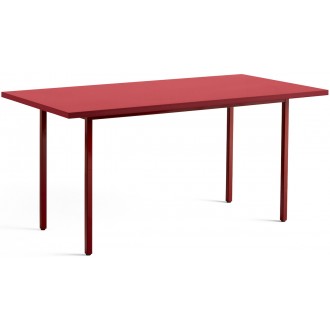 rouge / marron-rouge - 160x82xH74 cm - table TWO-COLOUR