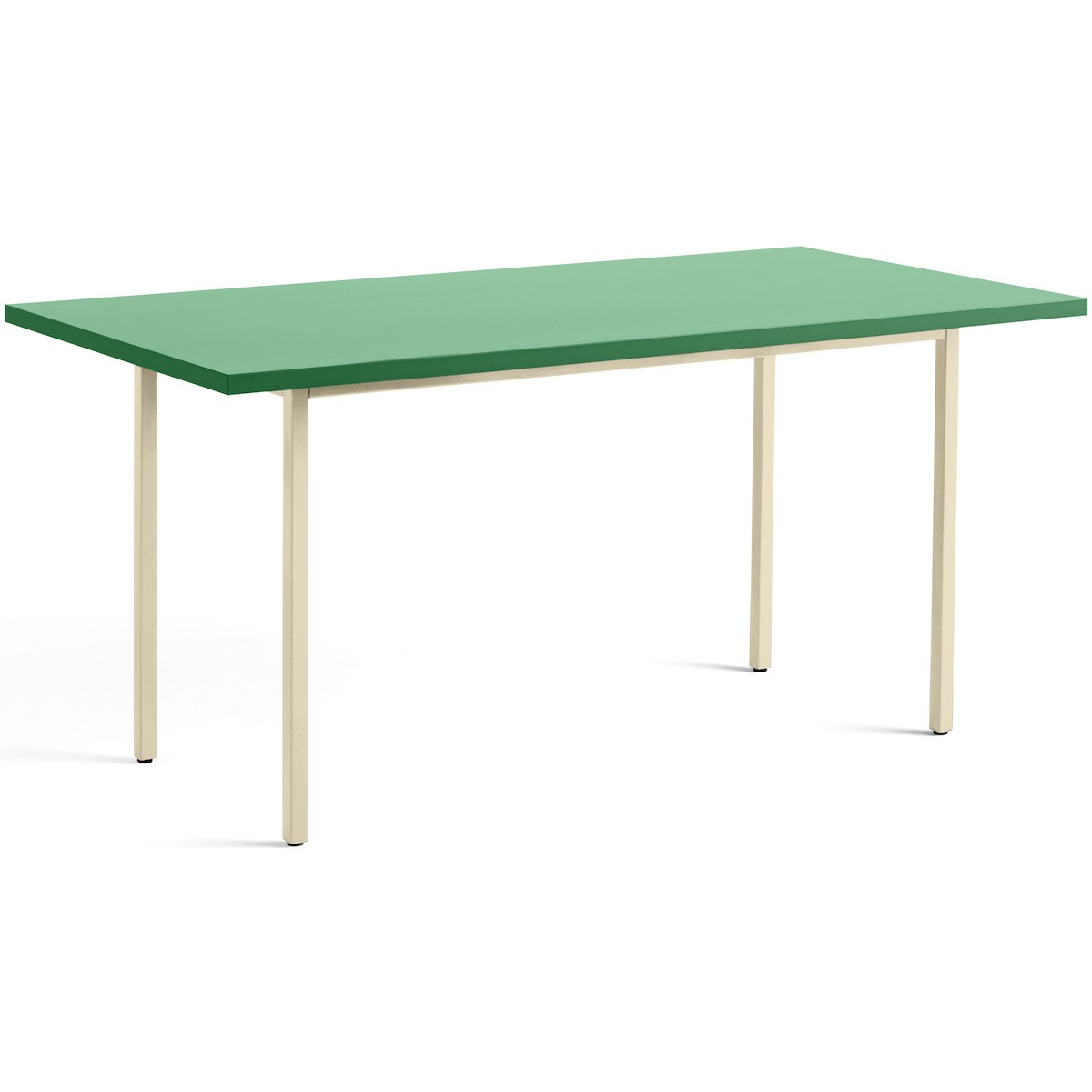 vert / ivoire - 160x82xH74 cm - table TWO-COLOUR