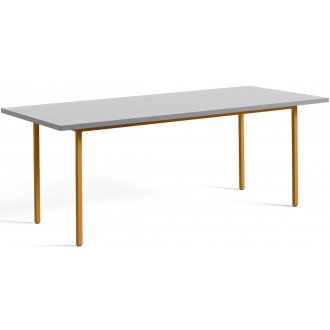 gris clair / ocre - 200x90xH74 cm - table TWO-COLOUR