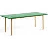 green / ochre - 200x90xH74 cm - TWO-COLOUR table