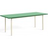 vert / ivoire - 200x90xH74 cm - table TWO-COLOUR