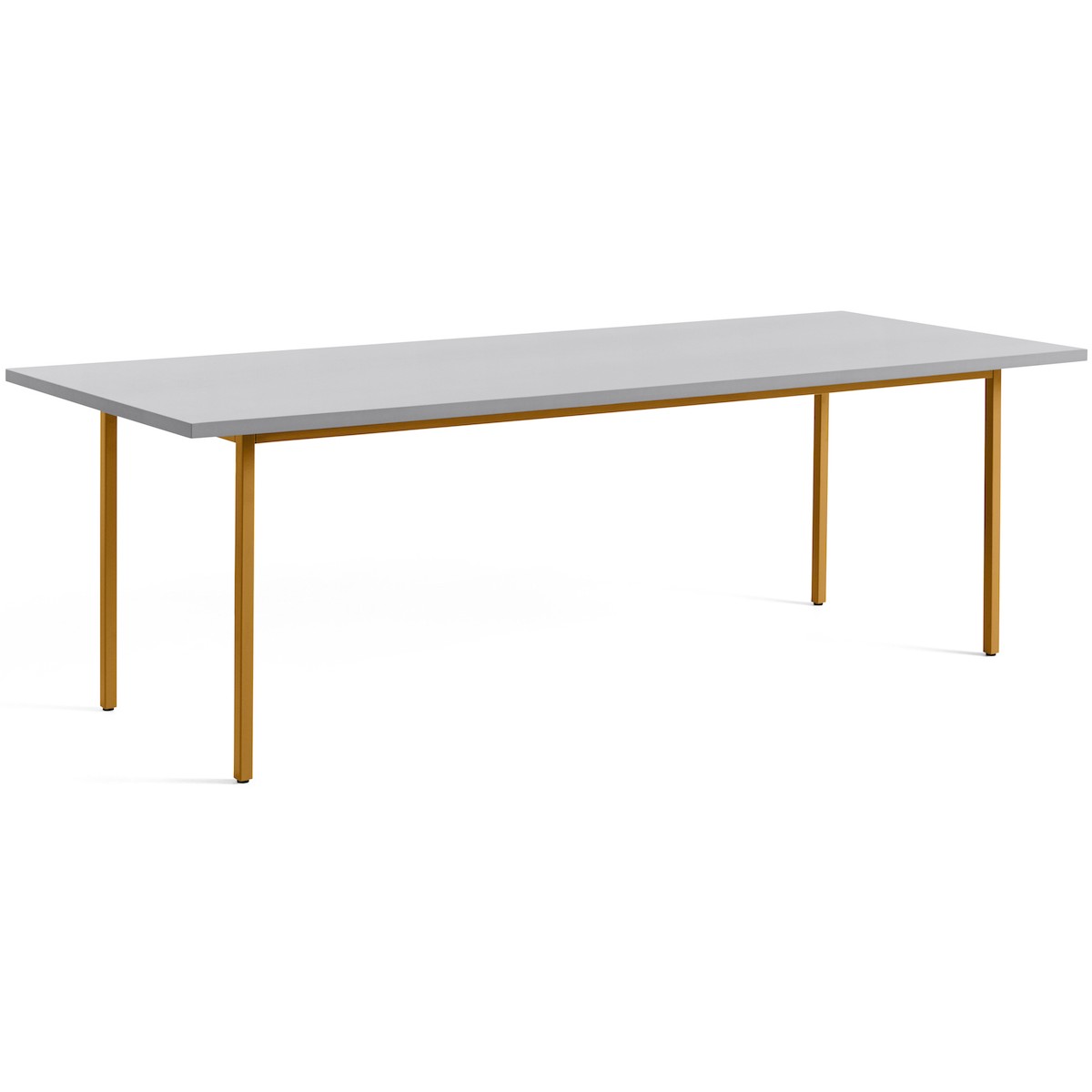 gris clair / ocre - 240x90xH74 cm - table TWO-COLOUR