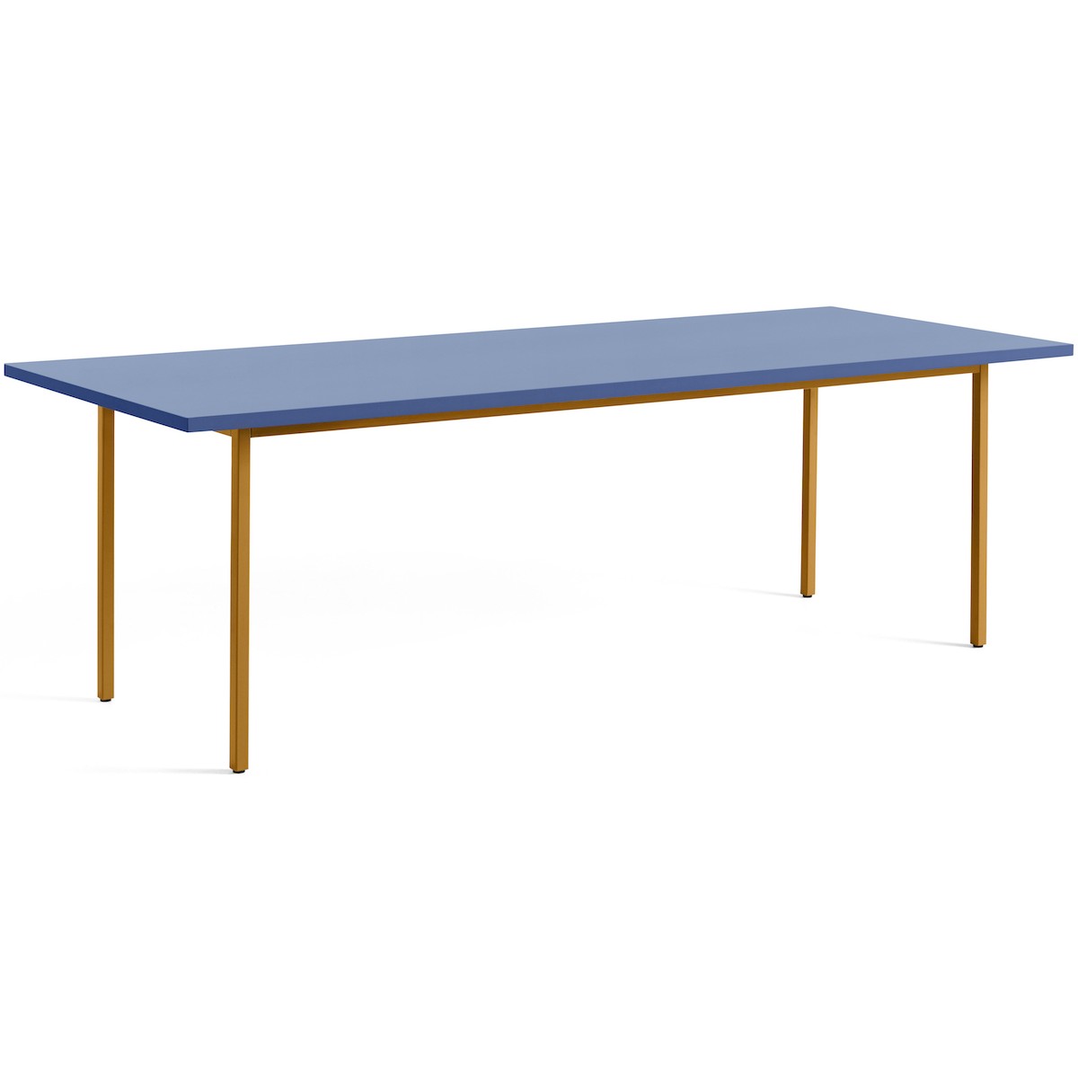 bleu / ocre - 240x90xH74 cm - table TWO-COLOUR