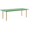 vert / ocre - 240x90xH74 cm - table TWO-COLOUR