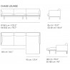 Outline Chaise Lounge left