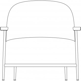 SEJOUR lounge chair - with armrests