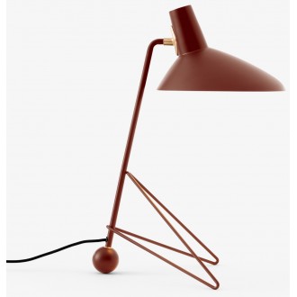 maroon Tripod table lamp -...