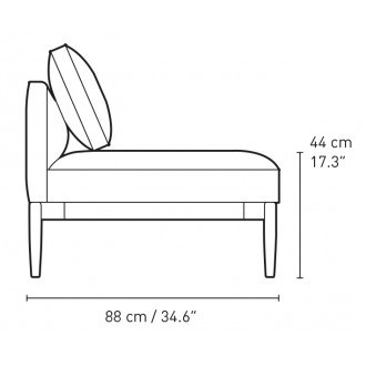 E301 - 1 cushion included - Embrace sofa