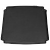 black - Loke 7150 leather - CH23 seat cushion