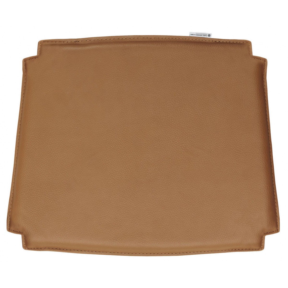 golden brown - Loke 7050 leather - CH23 seat cushion