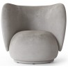Rico lounge chair – Faded Velvet 17 Concrete
