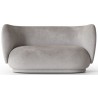 Rico 2-seater sofa – Faded Velvet 17 Concrete