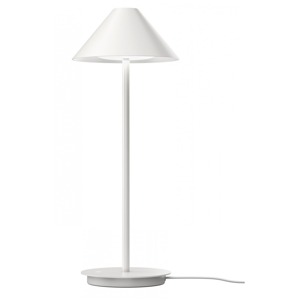 Lampe de table Keglen blanche