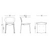 oak + chromed legs - Soft Edge 40 chair