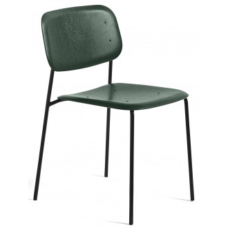 Hunter stained oak + black legs - Soft Edge 40 chair
