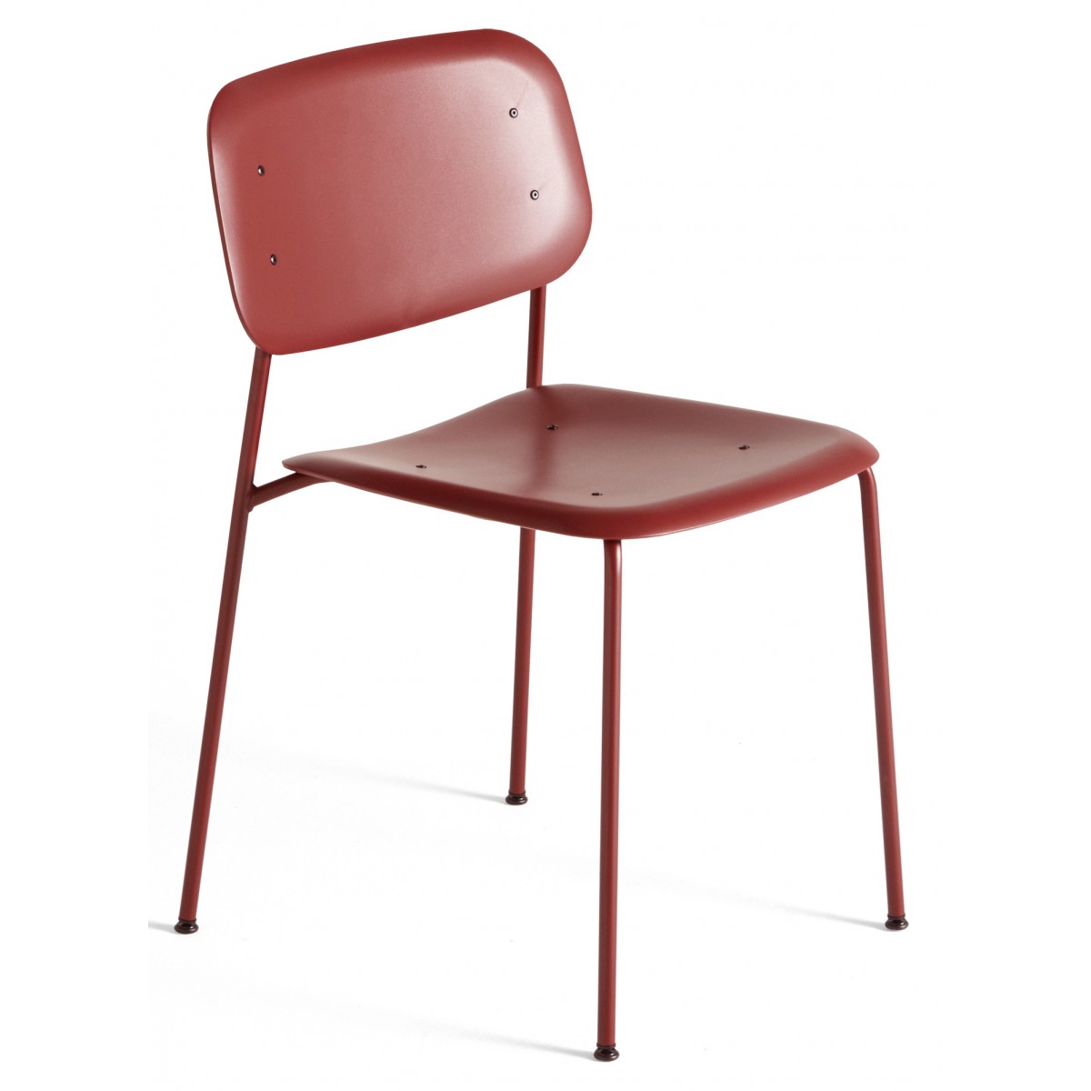 Fall red + Fall red legs - Soft Edge 45 polypropylene chair