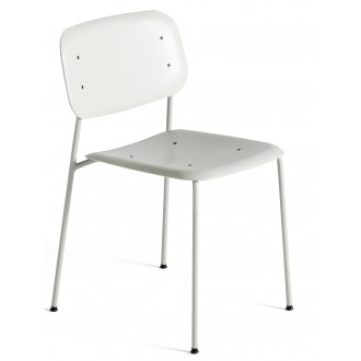 soft grey (gris clair) + pieds soft grey - chaise polypropylene Soft Edge 45