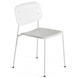 blanc + pieds blancs - chaise polypropylene Soft Edge 45