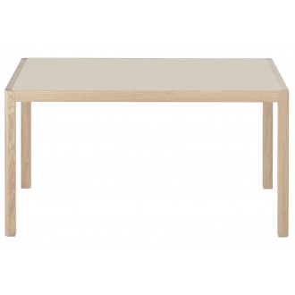 140 x 92 cm – plateau linoléum gris chaud – Table Workshop