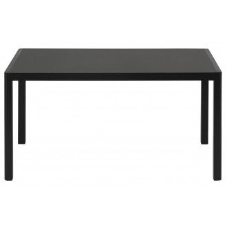 140 x 92 cm – black linoleum tabletop + black base – Workshop Table