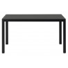 130 x 65 cm – black linoleum tabletop + black base – Workshop Table