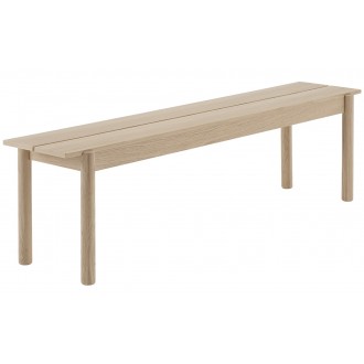 170cm oak - Linear bench