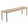 170cm oak - Linear bench