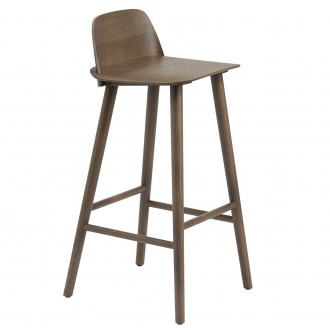 stained dark brown - Nerd bar or counter stool