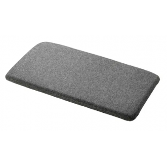 wool, grey - seat cushion Radius bench Small