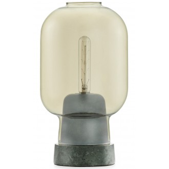 gold / green marble - Amp table lamp